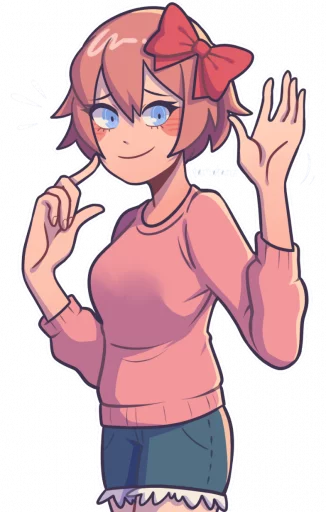 🧡 Стикер «sayori.chr» для Telegram