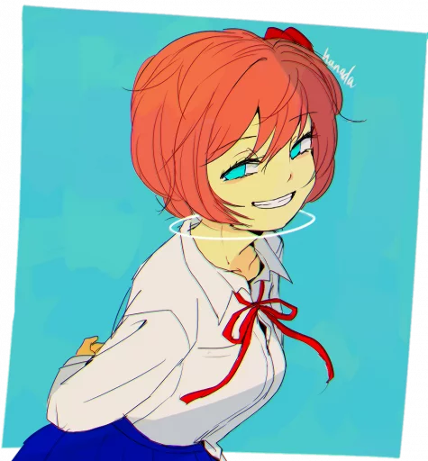 🧡 Стикер «sayori.chr» для Telegram
