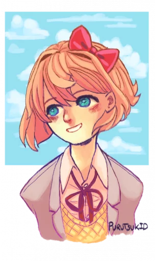 🧡 Стикер «sayori.chr» для Telegram