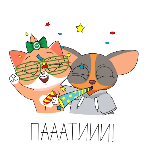 🥳 Стикер «СберКот и его Вселенная» для Telegram
