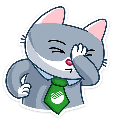 🤦 Стикер «СберКот» для Telegram