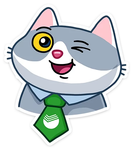 😉 Стикер «СберКот» для Telegram