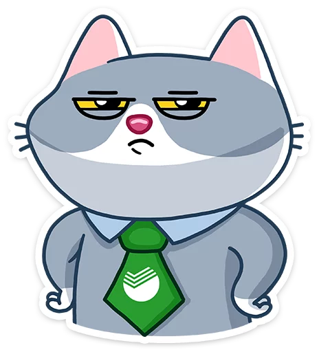😑 Стикер «СберКот» для Telegram