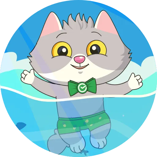 🏊‍♂️ Стикер «Пати у СберКота» для Telegram
