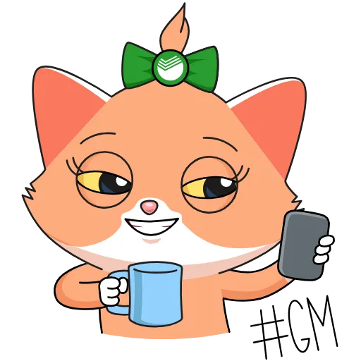 Стикер 2 Sbercat and Kitsy
