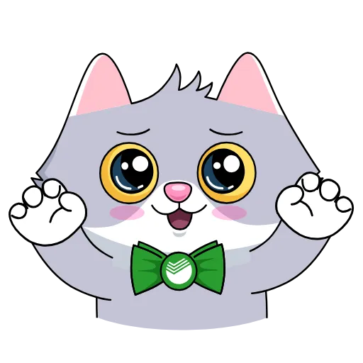 😍 Эмодзи «СберКот и Куся» для Telegram