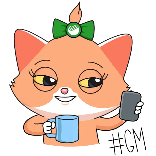 😊 Эмодзи «СберКот и Куся» для Telegram