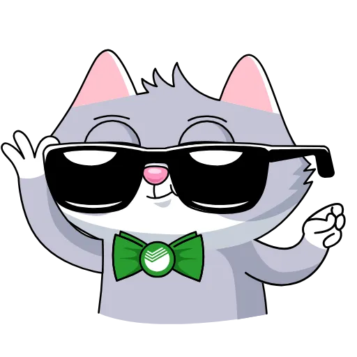 😎 Эмодзи «СберКот и Куся» для Telegram