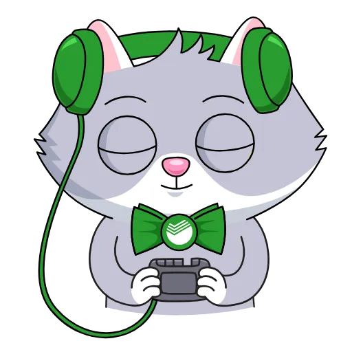🎧 Эмодзи «СберКот и Куся» для Telegram