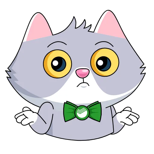 🤷‍♂️ Стикер «СберКот и друзья» для Telegram