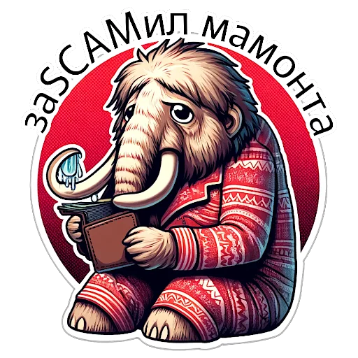 🦣 Стикер «SCAM FAM» для Telegram