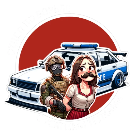 🚓 Стикер «SCAM FAM» для Telegram