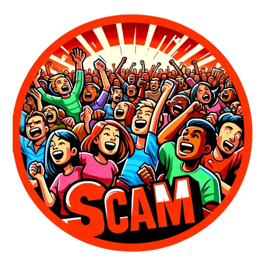 😵‍💫 Стикер «SCAM FAM» для Telegram