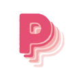 🔤 Эмодзи «Розовые буквы с тенью» для Telegram