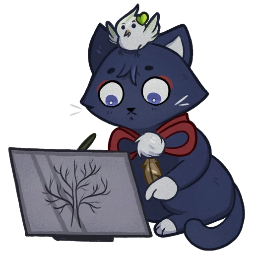🤓 Стикер «scara buki meow» для Telegram