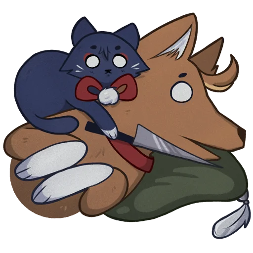 😡 Стикер «scara buki meow» для Telegram
