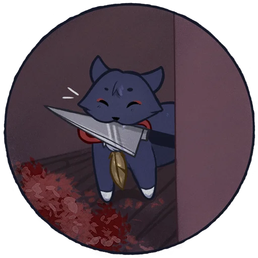 🗡 Стикер «scara buki meow» для Telegram