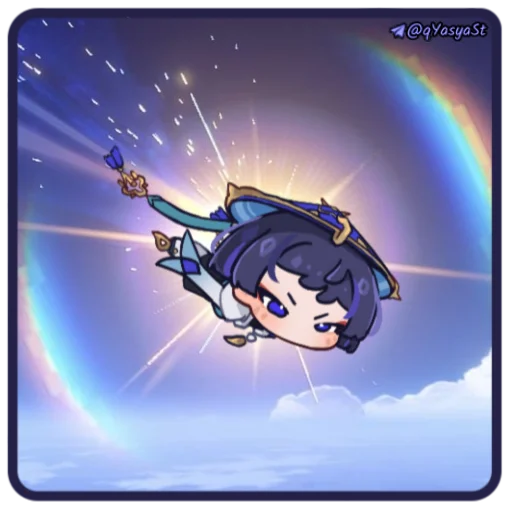 💙 Стикер «Скараняняня [авт ]» для Telegram