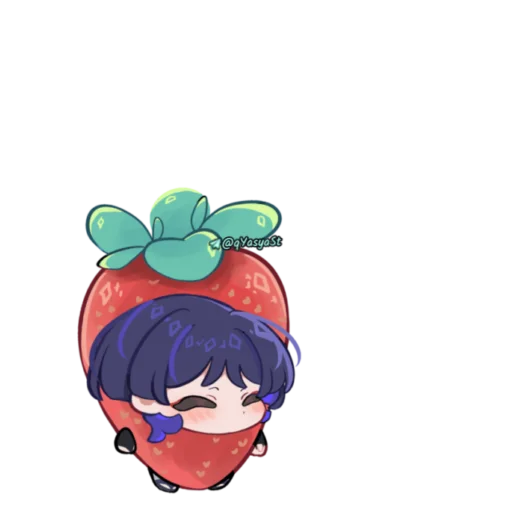 🍓 Стикер «Скараняняня [авт ]» для Telegram