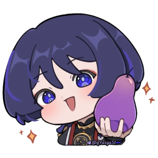 💜 Стикер «Скараняняня [авт ]» для Telegram