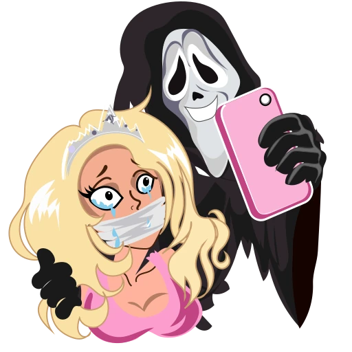😀 Стикер «Scare movie» для Telegram
