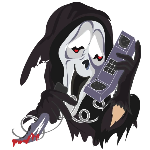 Стикерпак Scare movie для Telegram