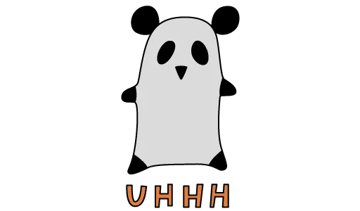 🐼 Стикер «Ghost World» для Telegram