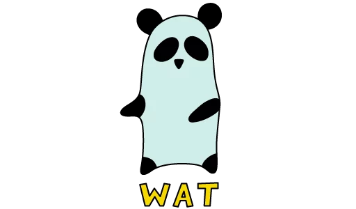 🐼 Стикер «Ghost World» для Telegram