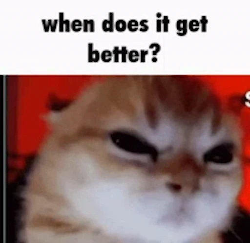 😿 Стикер «Schizo cats» для Telegram