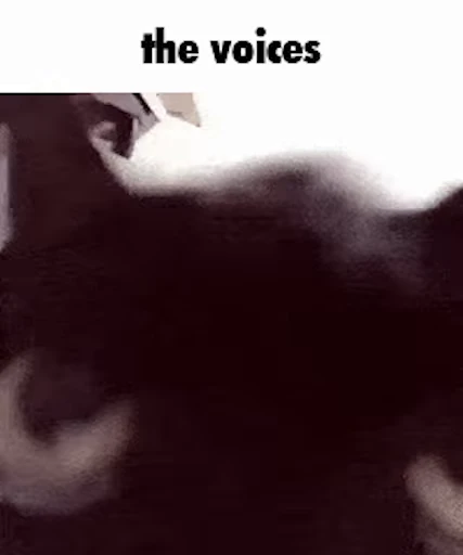 😾 Стикер «Schizo cats» для Telegram