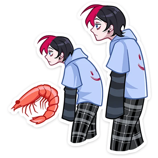 🍤 Стикер «Школьник Чич без надписей» для Telegram