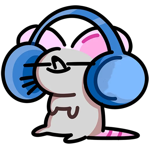 🎧 Стикер «Школьный Крысюк Без Текста» для Telegram