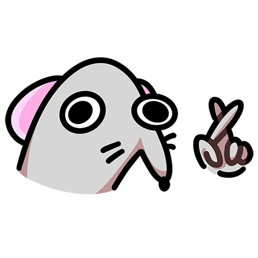 🤞 Стикер «Школьный Крысюк Без Текста» для Telegram