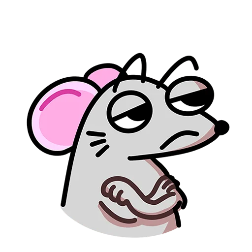 🙄 Стикер «Школьный Крысюк Без Текста» для Telegram