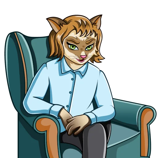 🤔 Стикер «Наука для котиков - Учёные» для Telegram