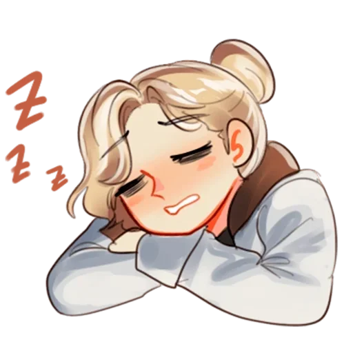 😴 Стикер «Ученая и Кошка» для Telegram