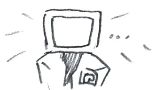 🤍 Стикер «scientist tv man / skibidi toilet» для Telegram