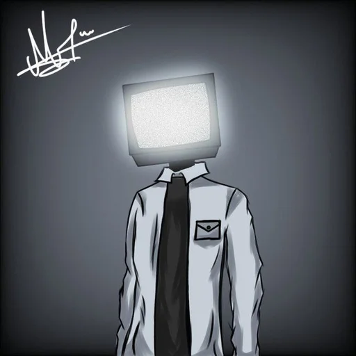 🤍 Стикер «scientist tv man / skibidi toilet» для Telegram