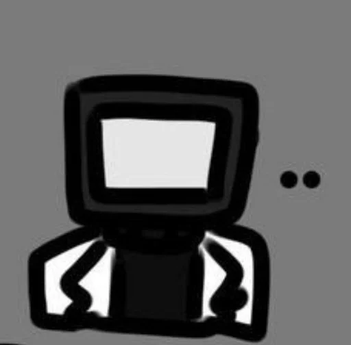 🤍 Стикер «scientist tv man / skibidi toilet» для Telegram