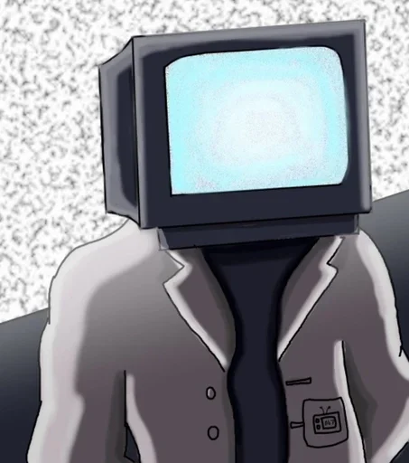 🤍 Стикер «scientist tv man / skibidi toilet» для Telegram