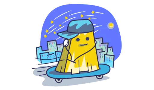 🏂 Стикер «Lost n Found» для Telegram
