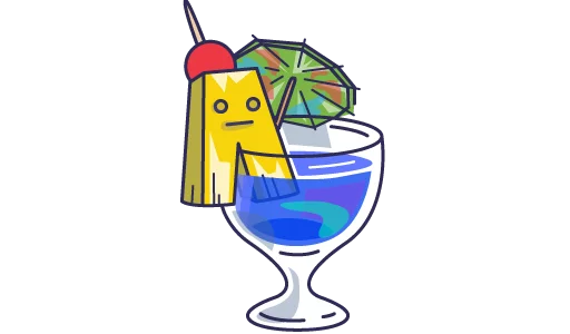 🍸 Стикер «Lost n Found» для Telegram