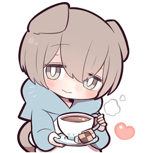 ☕ Стикер «Шотландский котенок» для Telegram