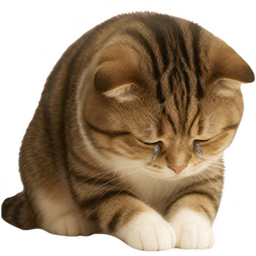 🥺 Стикер «Шотландский кот» для Telegram