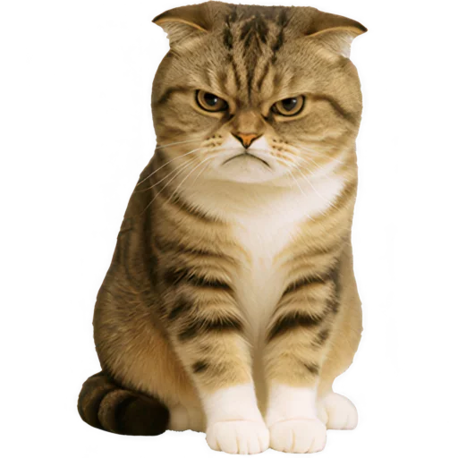 😡 Стикер «Шотландский кот» для Telegram