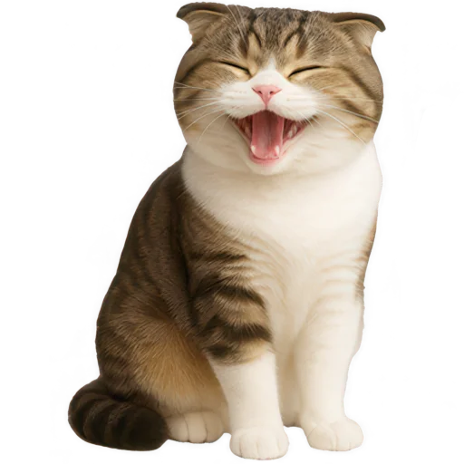 🤣 Стикер «Шотландский кот» для Telegram