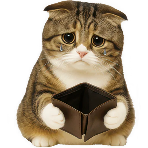 😥 Стикер «Шотландский кот» для Telegram