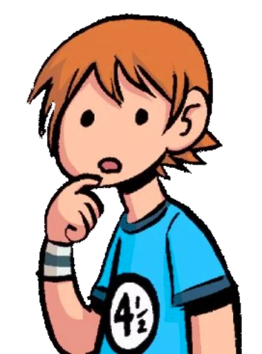 😶 Стикер «Scott and Ramona» для Telegram