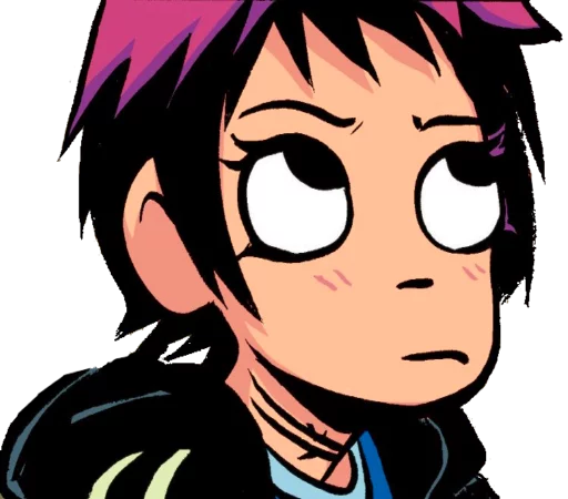 😒 Стикер «Scott and Ramona» для Telegram