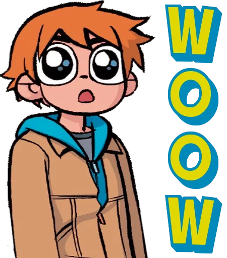 😮 Стикер «Scott and Ramona» для Telegram